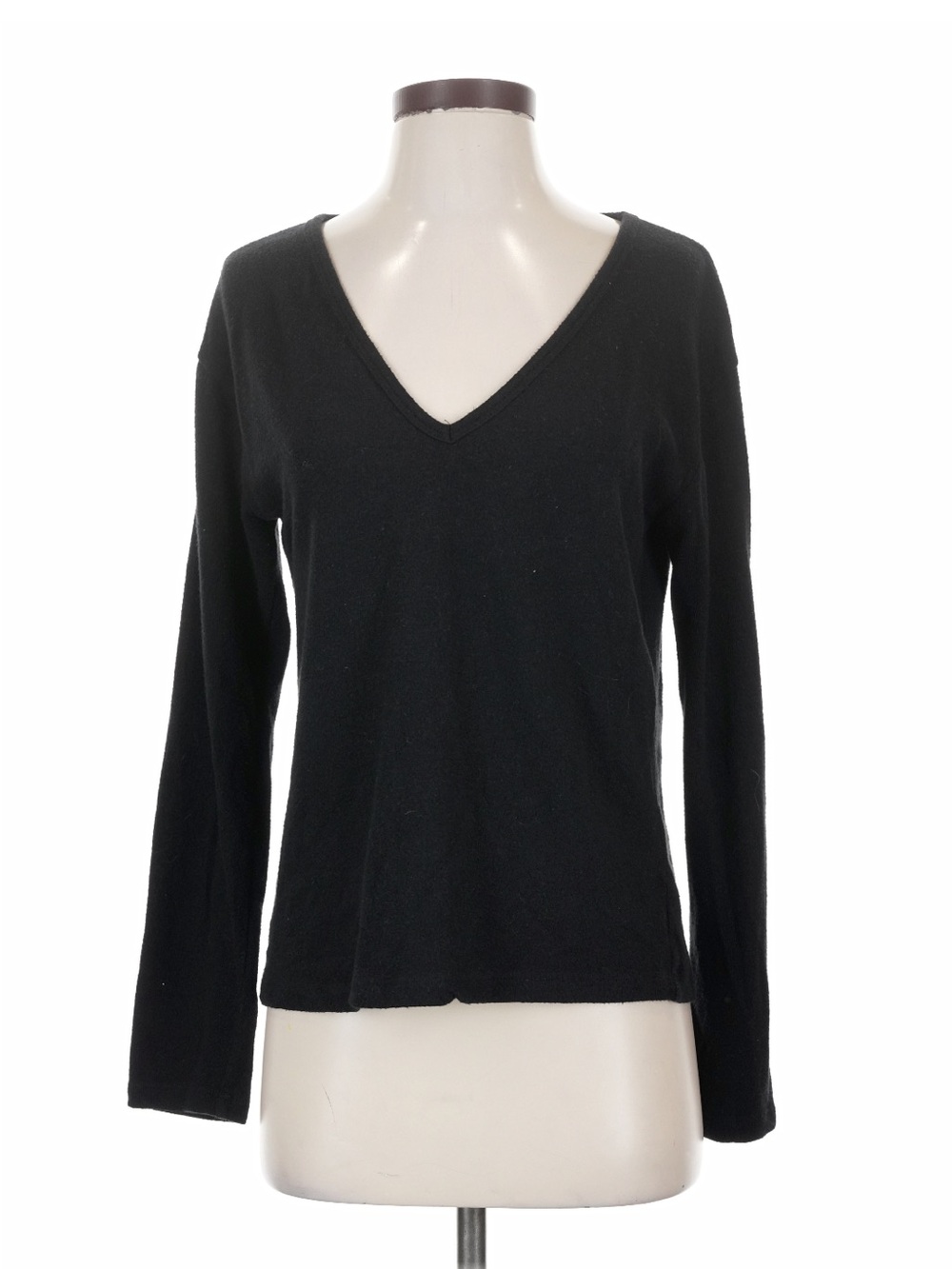 Woman’s Reformation Jeans Black V-Neck Long Sleeve Women's Top
